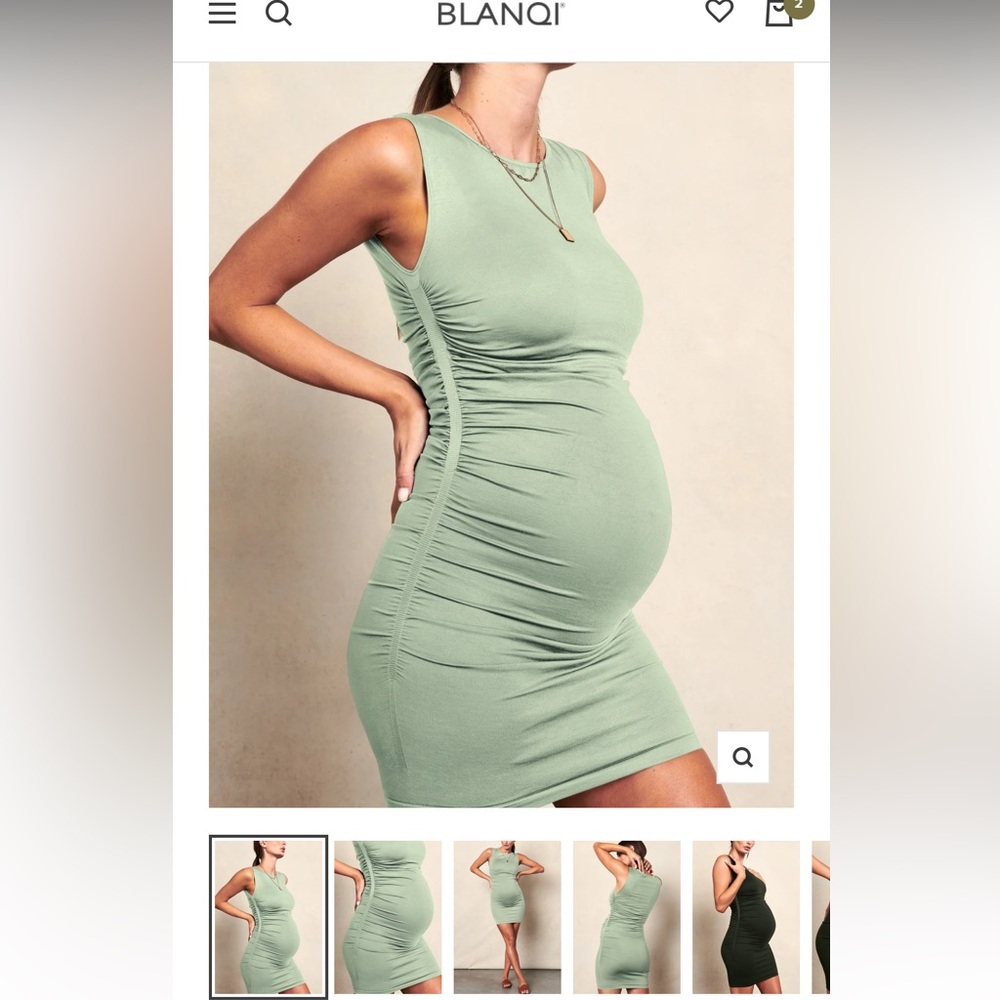 Blanqi Maternity Sleeveless Dress NEW